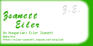 zsanett eiler business card